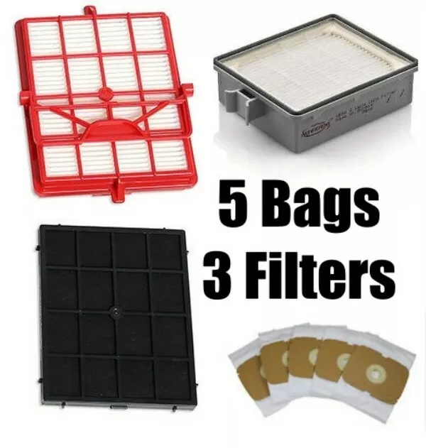 Sauber Intelligence SI-200, SE-400 SI200 Vacuum Bags 5 & All Genuine Filters Kit