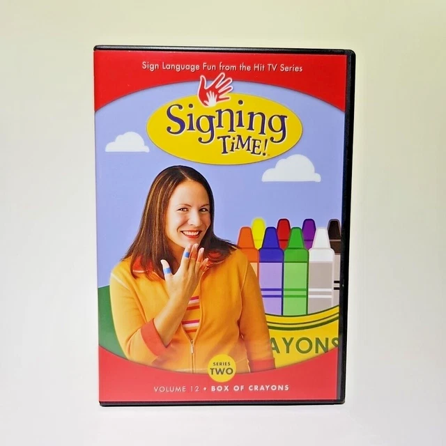 SIGNING TIME SERIES 2, Volume 12 Box of Crayons DVD = VERY GOOD ASL