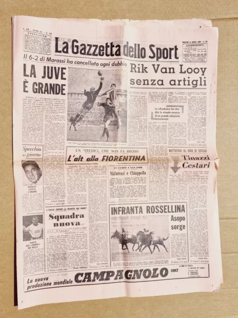 Journal Screen Sport 12 April 1960 Van Looy-Pancho Gonzales-John Charles