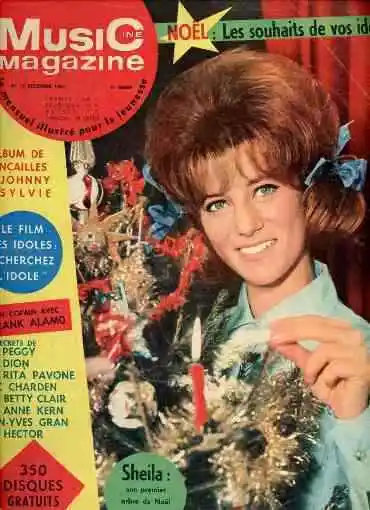 SHEILA SYLVIE VARTAN JOHNNY HALLYDAY Music magazine 1963