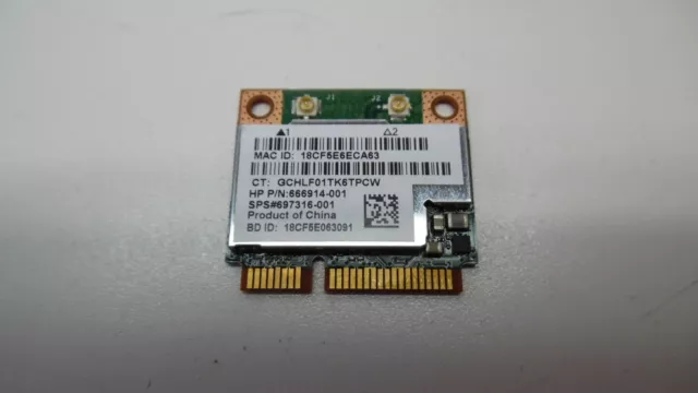 Genuine HP Probook 645 Series 14" Laptop WiFi Wireless Card 697316-001 - Tested