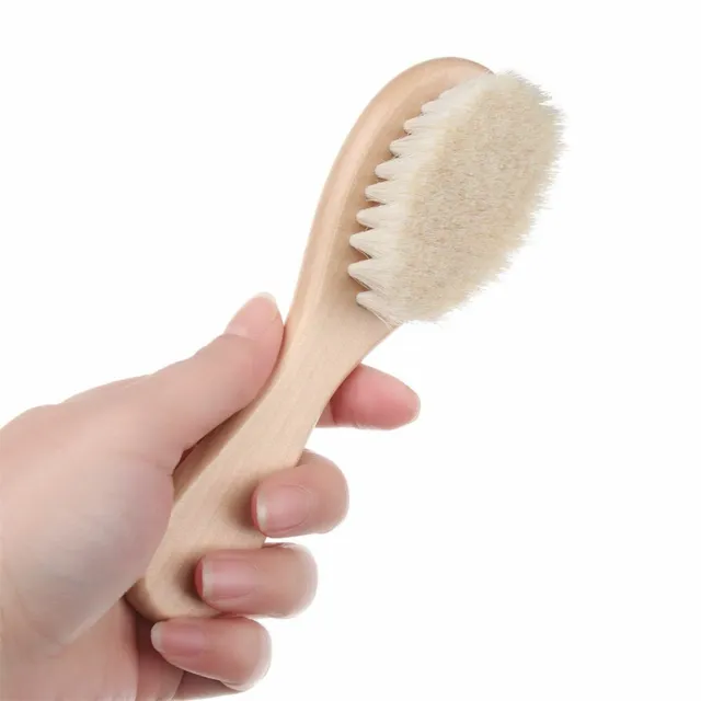Scrub Soft Bristles Baby Hairbrush Natural Hair Brush Baby Brush Infant Comb