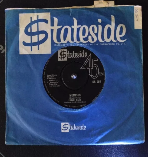 Lonnie Mack 7 Inch Vinyl Stateside Records.