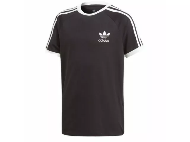 T shirt mezza manica bambini ragazzi adidas originals nero bianco cotone estiva