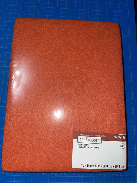 Hojas de fieltro Creatology 4 paquetes (15 unidades) naranja