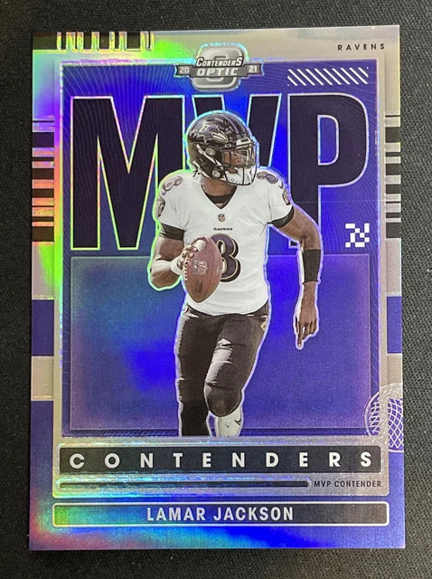 Lamar Jackson - 2021 Panini MVP Contenders Optic SILVER PRIZM #MVP-LJA