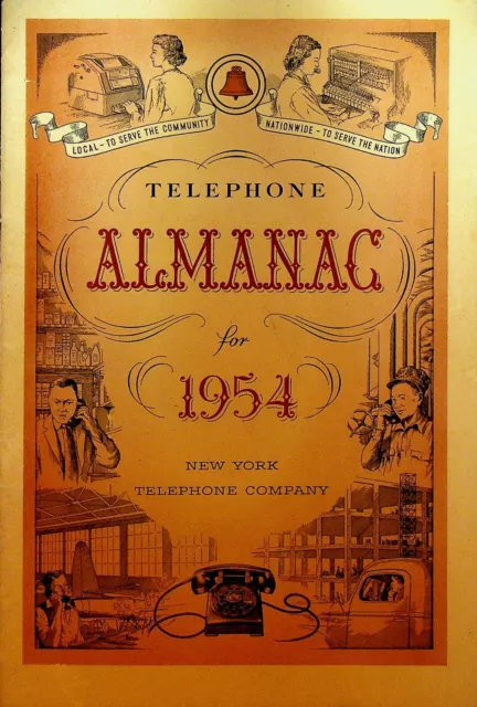 Telephone Almanac 1954 Bell Telephone System