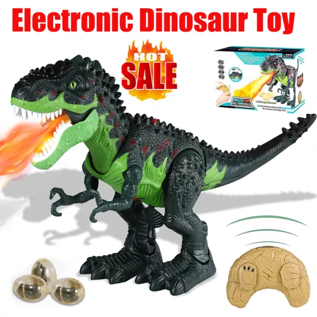 Electric Dinosaur Toy Large T-Rex Walking Roaring Dinosaur Sound Kids Gifts NEW