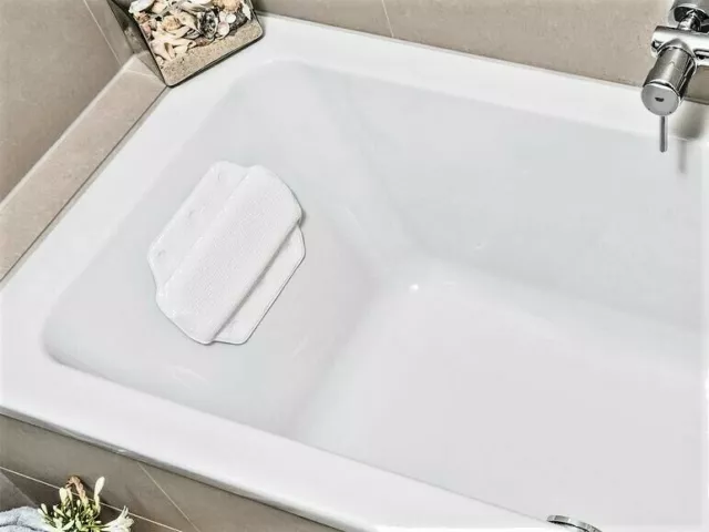 Cuscino SPA Relax Vasca Bagno Ventose Poggiatesta Poggia Ginocchia Idromassaggio