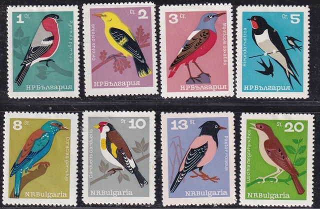 Bulgarien Michel 1529-1536 (Vögel 1965) postfrisch ** (MNH)