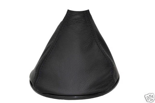 Mazda RX-8 Custom Leather Gear Shift Boot | Black With Blue Stitching & RX-8 Embroidery | 2003-2012 Manual Models