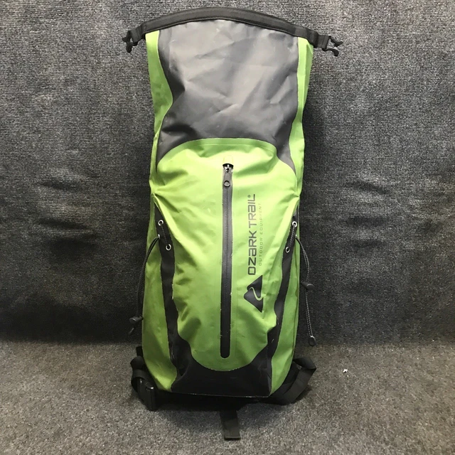 OZARK TRAIL WMT-DRY-BK Green Roll Top Dry Bag Hiking Travel