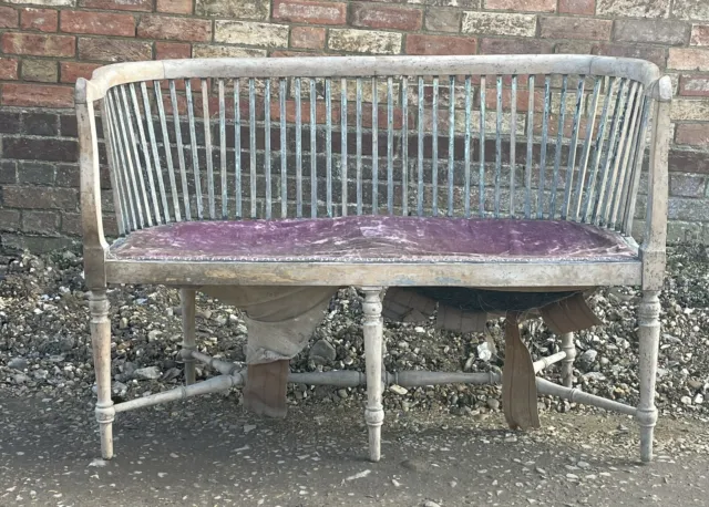 Edwardian settee sofa bench restoration project delivery available