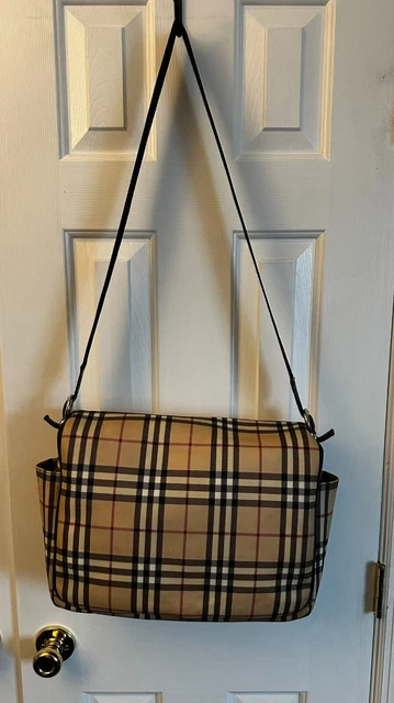 Burberry Designer Baby Diaper Bag Nova Check Organizer Travel Tote
