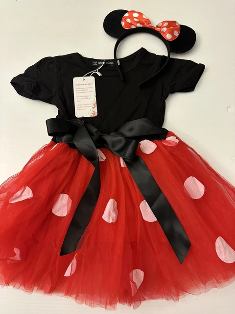 Toddler Baby Girl Minnie Mouse Tutu With Ears Headband Size 18-24 Months Costume Toddler Baby Girl Minnie Mouse Tutu With Ears Headband Size 18-24 Months Costume