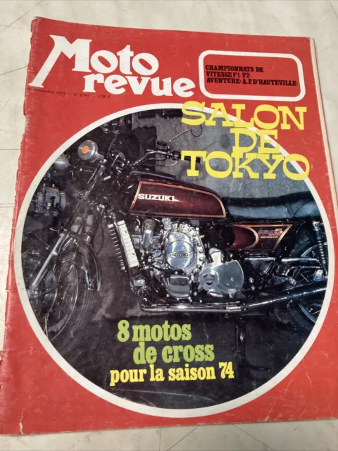 Magazine Moto revue N° 2147 1973 Salon Tokyo Anne France d'Hauteville Castellet