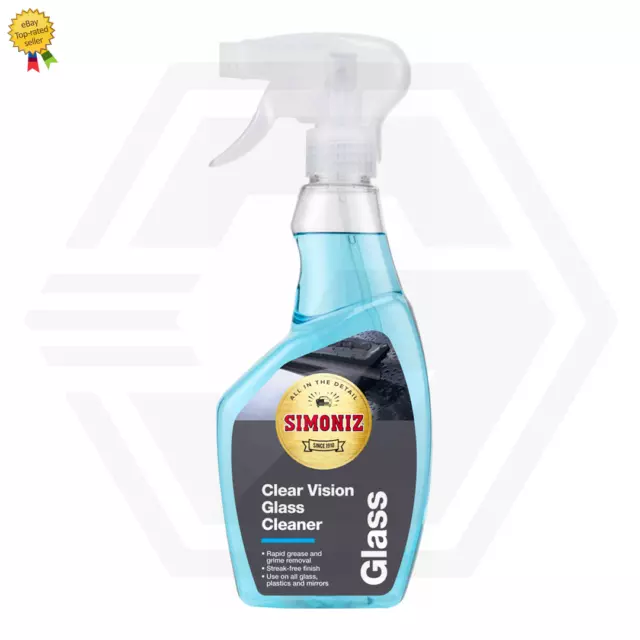 Simoniz Anti-Glare Glass & Car Windscreen Cleaner Interior Exterior Glass 500ml