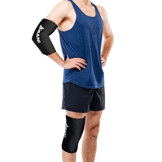 Large Compression Ice Pack Sleeve for Hot/Cold Therapy, Flexible Wrap