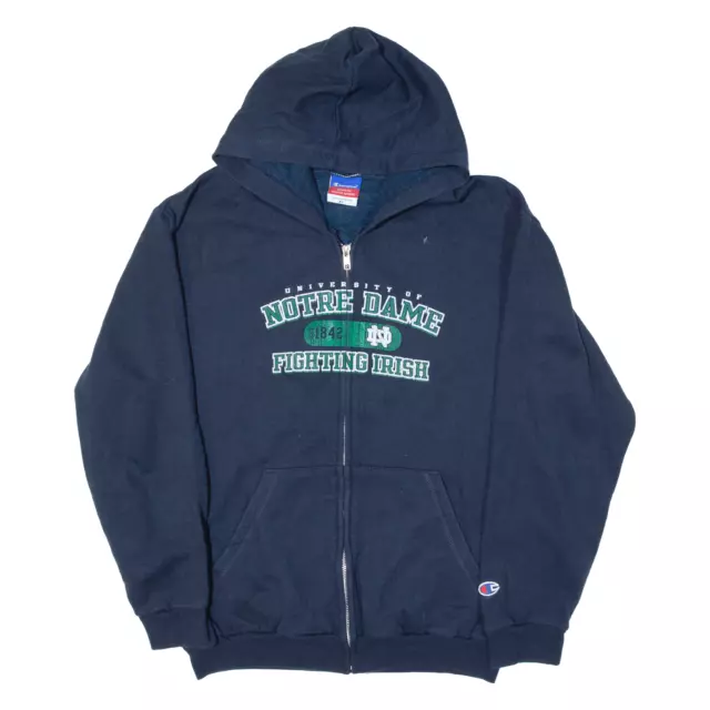 CHAMPION University of Notre Dame kämpft irische Jungen blauer Hoodie USA XL