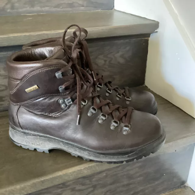 LL BEAN CRESTA Hiking Boots Mens Size 10.5 W Vibram Gore-Tex Brown ...