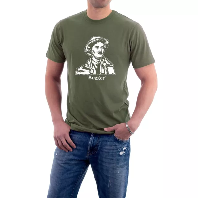 Blackadder Captain Darling T-shirt Bugger WW1 War Trenches  by Sillytees