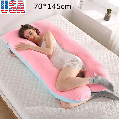 Extra Large U-Shape Pillow Full Body Maternity Pregnancy Sleep Support 145*70CM