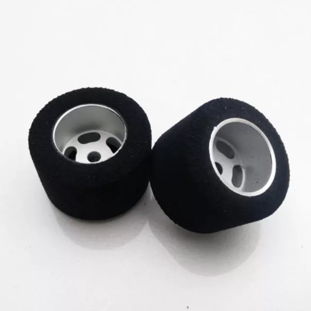 NEW H&R 27 x 18mm Hard Foam Tire w/Wheel 1/8 Axle 2 1:24 Slot Car FREE US SHIP