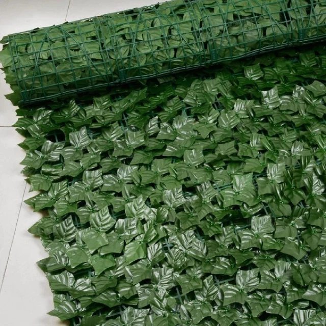 3M Sichtschutzhecke Windschutz Efeu Sichtschutz Balkonverkleidung Blätterzaun