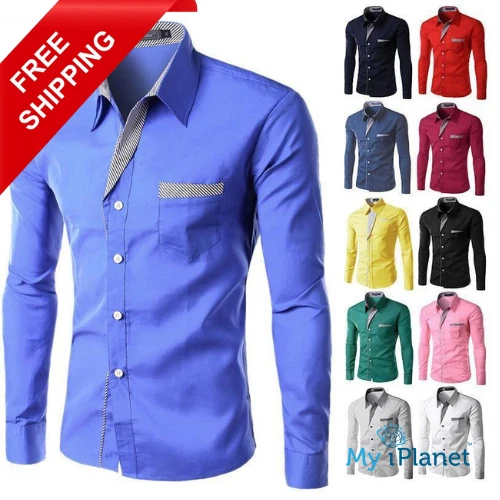 Camisas De Manga Larga Con Botones Para Hombre, Patas - Foto 7