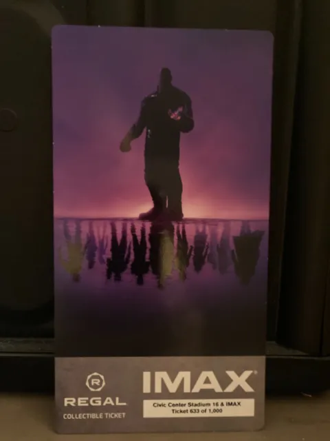 AVENGERS ENDGAME rare VINTAGE Original IMAX COLLECTIBLE TICKET Rare Photo