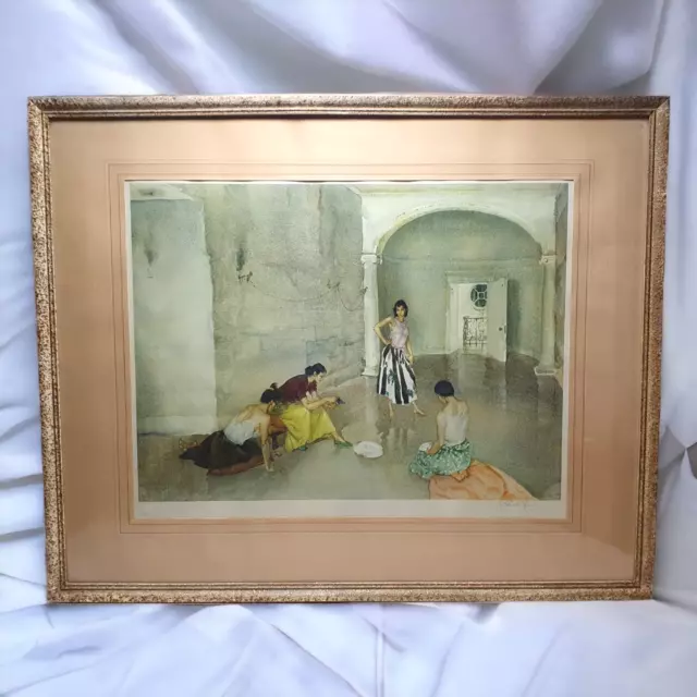 Large Sir William Russell Flint Signed Limited Edition Print Los Cientos 73x60cm