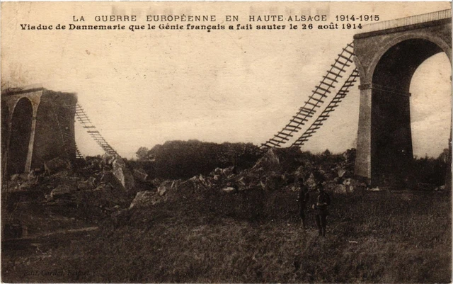 CPA MILITAIRE Viaduc de Dannemarie que le Génie francais a fait sauter (316456)