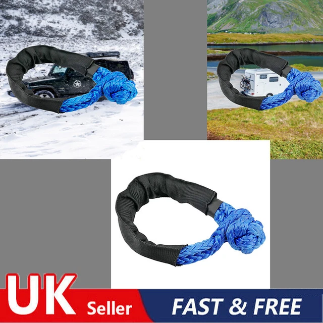 1 pz corda verricello grillo sintetico traino Recovery Straps 35000LBS 17T Zpd