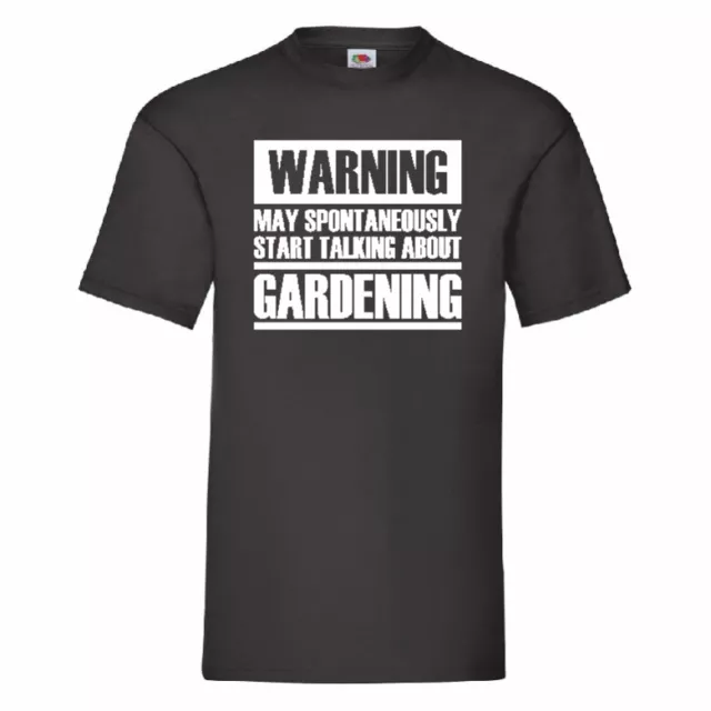 Maglietta Warning May Spontaneamente parlare di giardinaggio piccola-3XL