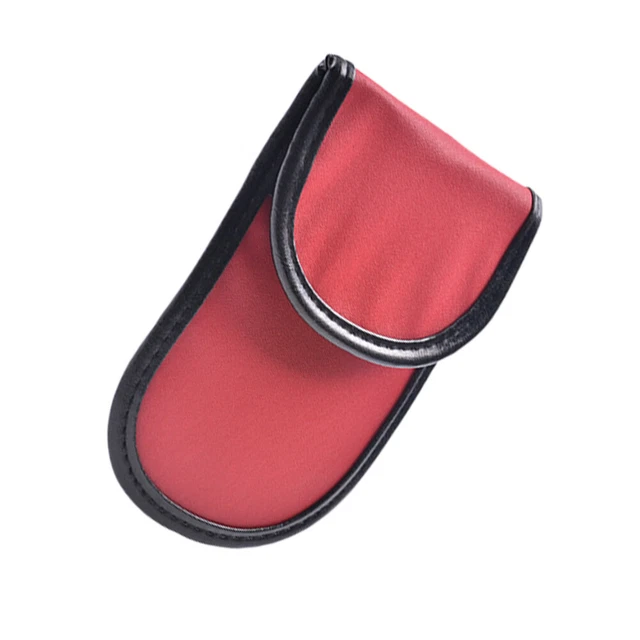 Chiave auto telefono portafoglio borsa schermante custodia mobile blocco rosso