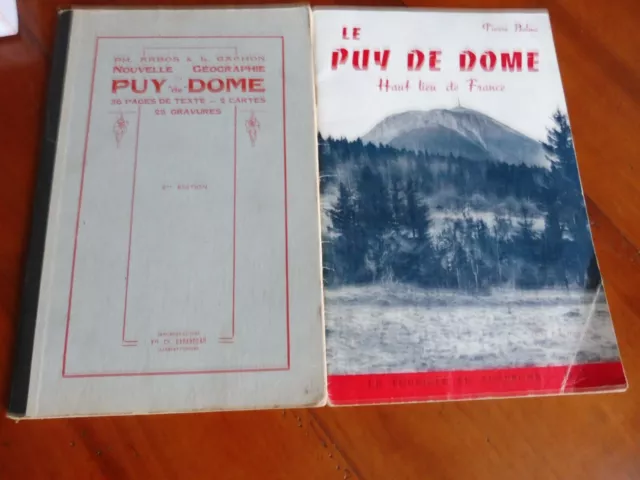 Puy de dôme : Nouvelle géo" Arbos-gachon 1942; "haut lieu de france"1960