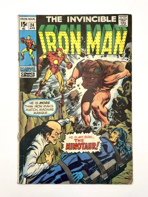 The Invincible Iron Man 24 - MARVEL 1970 - First Appearance The Minotaur