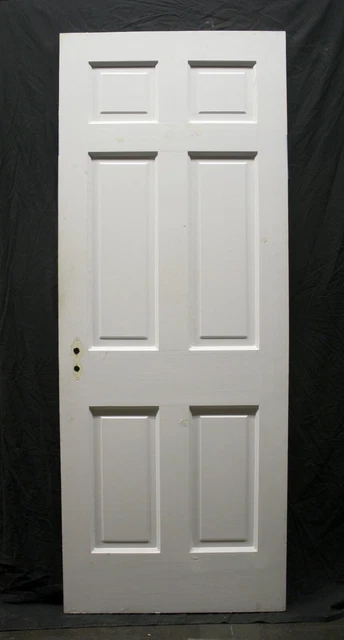 3 available 30"x77" Antique Vintage Old Interior SOLID Wood Wooden Door 6 Panels