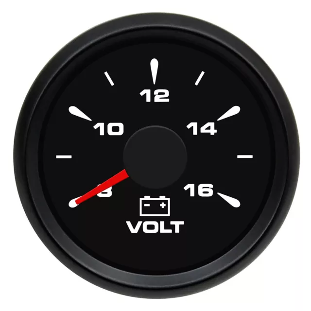 52mm Digital LED 12V Volt Spannungsmesser Voltmeter Messgerät für Auto Boot
