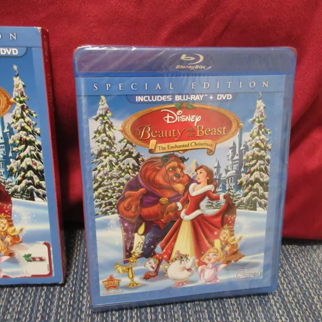 Beauty and the Beast: An Enchanted Christmas Blu-ray/DVD 2-Disc Set New Sealed 2