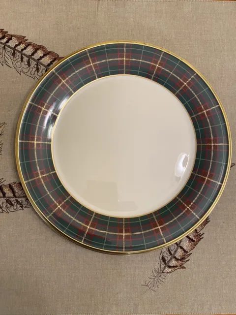 Lenox Holiday Tartan Plaid Service Plate / Charger - Discontinued