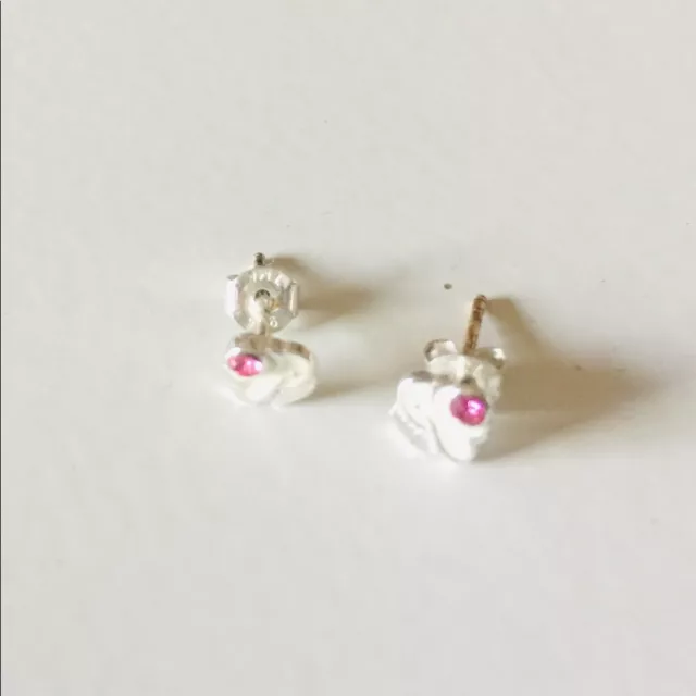 Tomas Girls Cupcake Post Earrings Pink White New 3