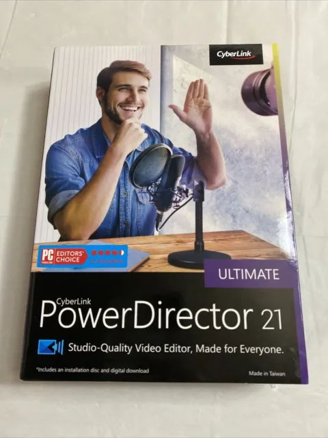 CyberLink Ultimate PowerDirector 21 Editor’s Choice Factory Sealed