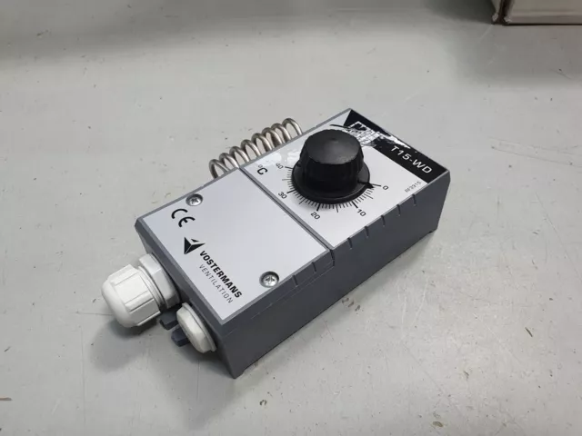 Vostermans Lüftung T15-WD mechanischer Thermostat 240 V 10A/60 Hz Neu!
