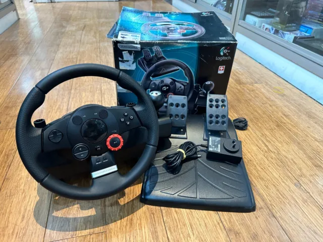 Logitech Driving Force Gt Force Feedback Wheel For Playstation 3 In Box