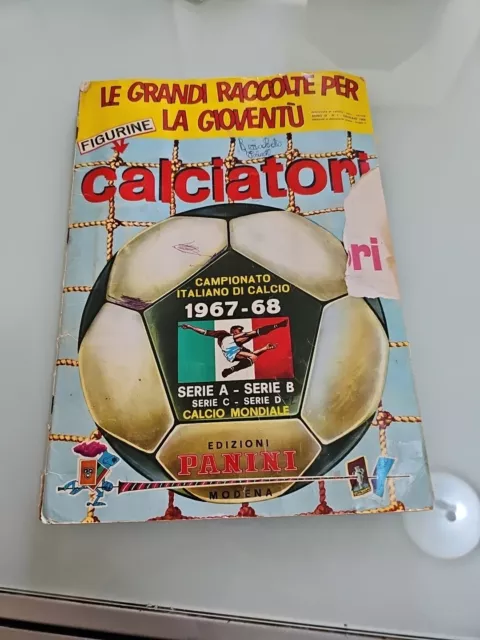 Raro Album Vuoto  Calciatori 1967/68 (Vedi Descrizione Completa )