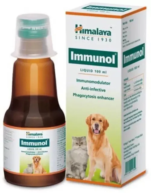 Himalaya Herbals Immunol para perros y gatos 100ml Pet Health Supplements...