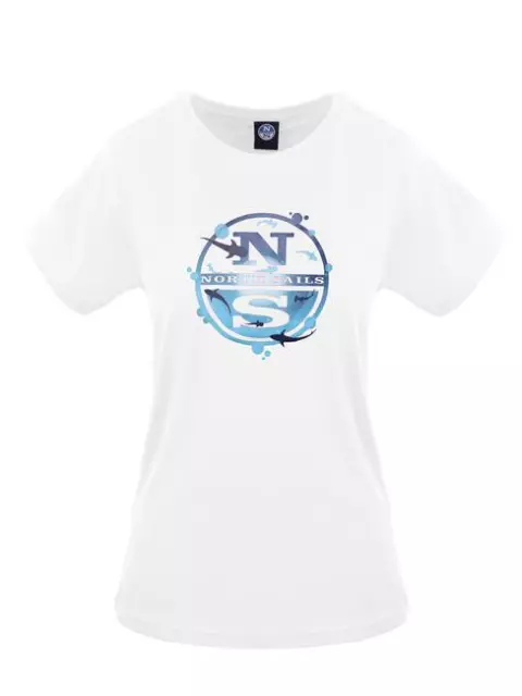 T-Shirt Frau NORTH SAILS T-Shirt Baumwolle Weiß XL Wahl = P Weiß 902434.101.XL