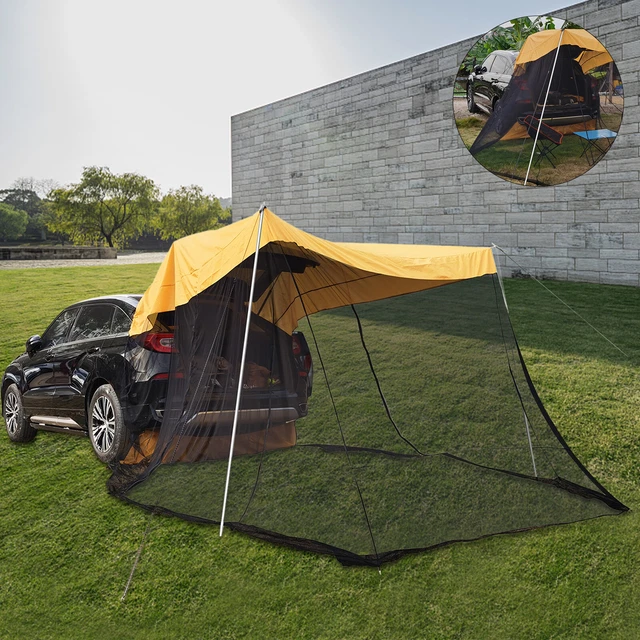 SUV TRUNK TENT w/Mosquito Net 2m Camping Car Awning Sun Shelter