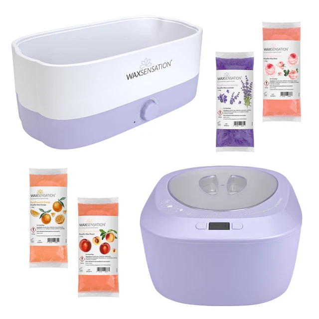WAXSENSATION bagno di paraffina starter set risparmio cera bagno dispositivo lavanda arancione rosa